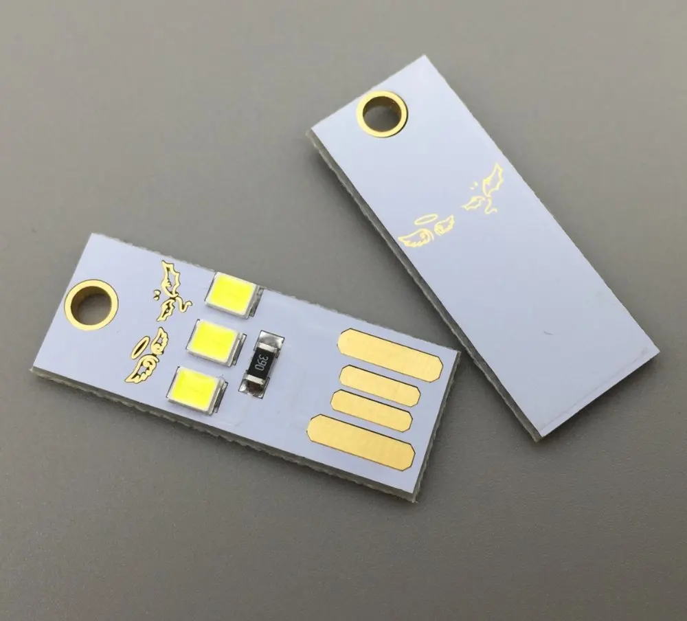 5 шт. ультра тонкая лампа для кемпинга с подсветкой USB портативное зарядное