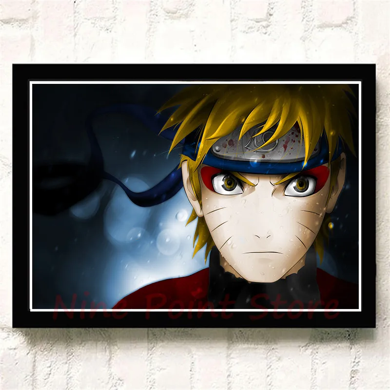 Постер Naruto бумага с покрытием плакат картины с комиксами бар Детская комната Декор бескаркасные
