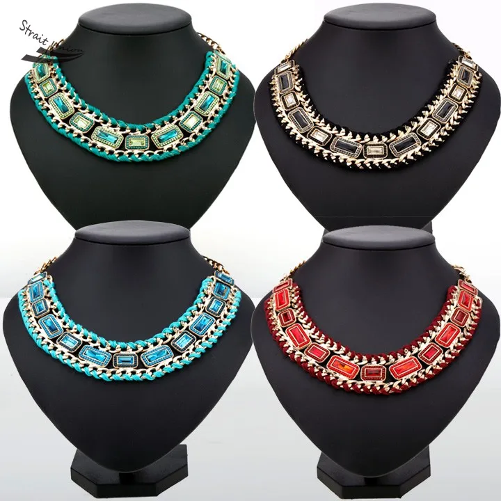 Горный хрусталь ожерелье женщины цепи колье нагрудник прямая поставка 36 |