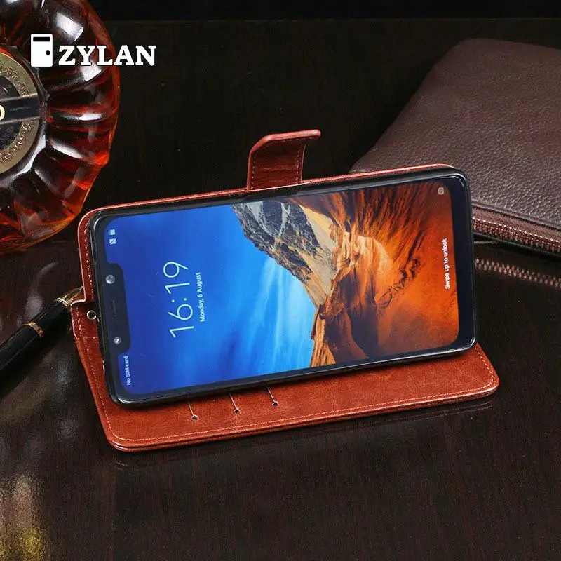 ZYLAN для Xiaomi Pocophone F1 чехол роскошный Флип Бумажник кожаный магнитные Сумки