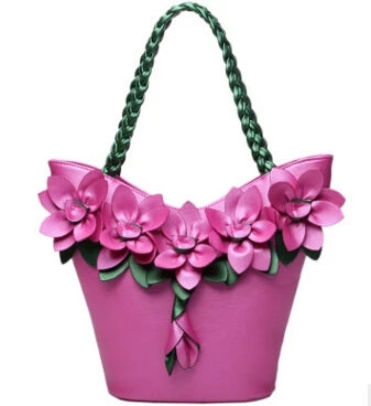 rose women tote Летающие птицы, женская дизайнерская сумка, кожаная сумка, цветок, композитные сумки, женская сумка, винтажная, bolsas, брендовая Сумочка, LM3874fb - Цвет: rose women tote