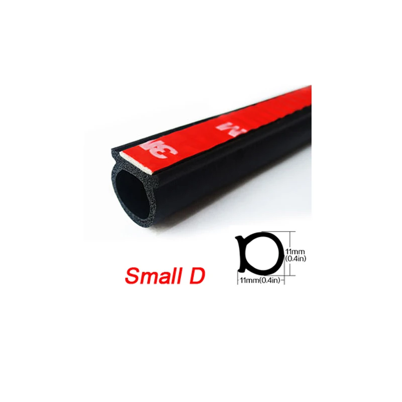 Small D Type Youwinme 5 м D Z P B Тип автомобиля резиновое уплотнение полосы 3 м клей звукоизоляция лобовое стекло авто двери уплотнитель края шум уплотнение - Цвет: Small D Type