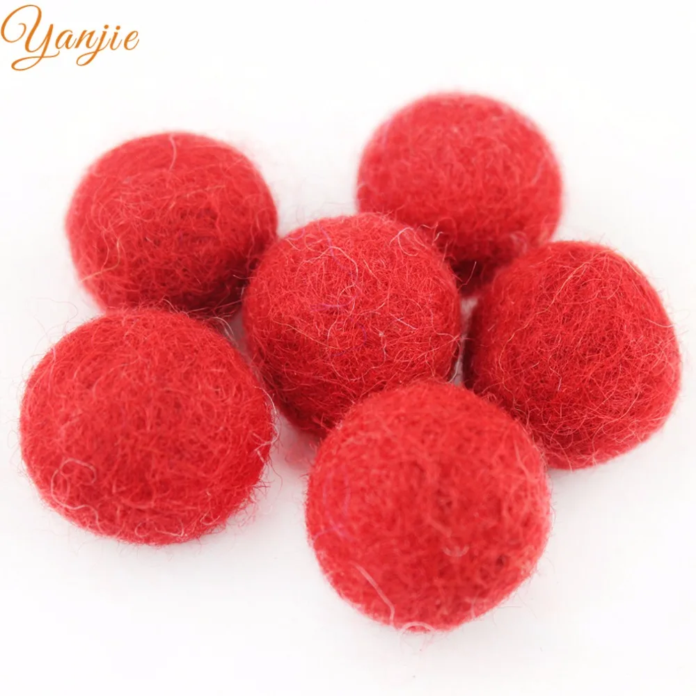 2017 девушка 20 мм шарик из шерстяного войлока сделай сам украшение для вечеринки