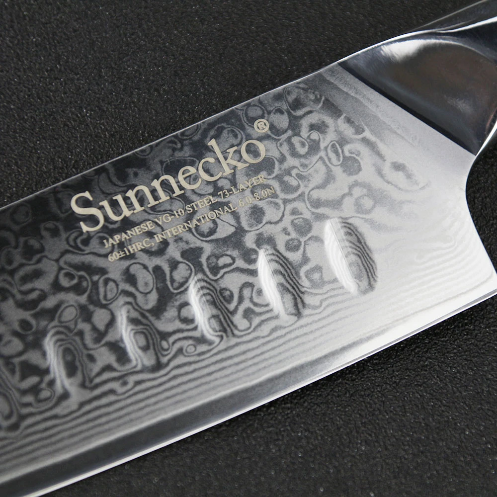 Кухонный нож Santoku японская лезвие из стали VG10 7 дюймов|knife japanese|kitchen knifesantoku kitchen knives