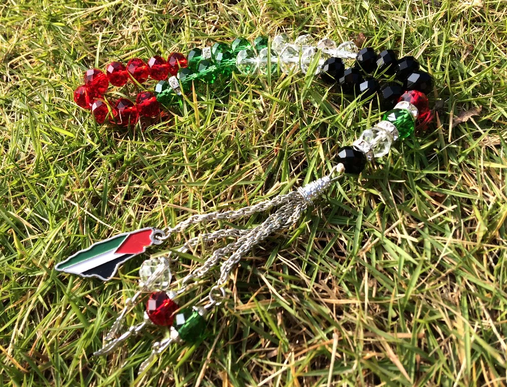 Молитвенные Четки из бусин с изображением флага и арабскими картами чехол для