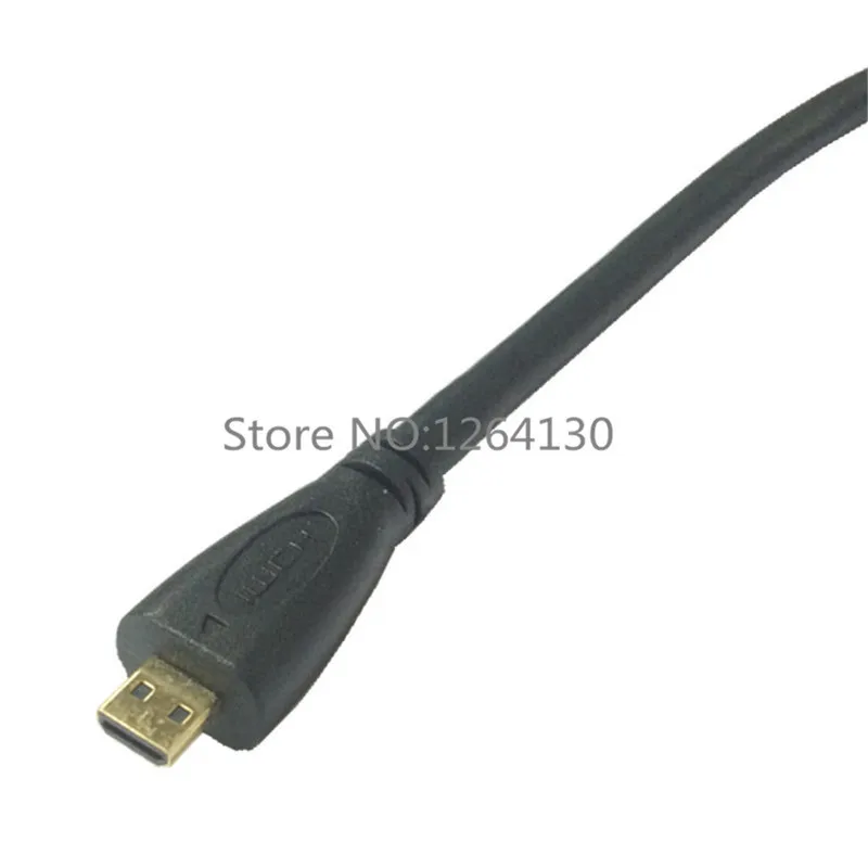 Кабель преобразователь Micro HDMI совместимый с гнездом VGA шнур 1080P со встроенным