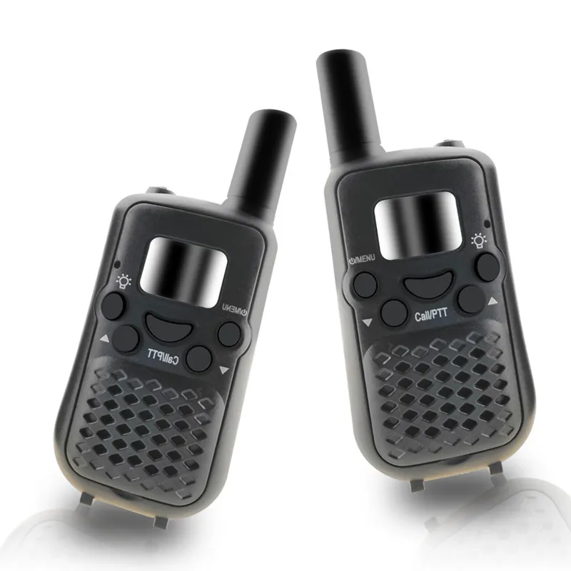 Black Портативная рация, мини детские радиоприемники 5 км FRS 400-470 МГц 8/22CH VOX PTT, ЖК-дисплей, двухсторонняя радиодомофон для детей, подарки - Цвет: Black
