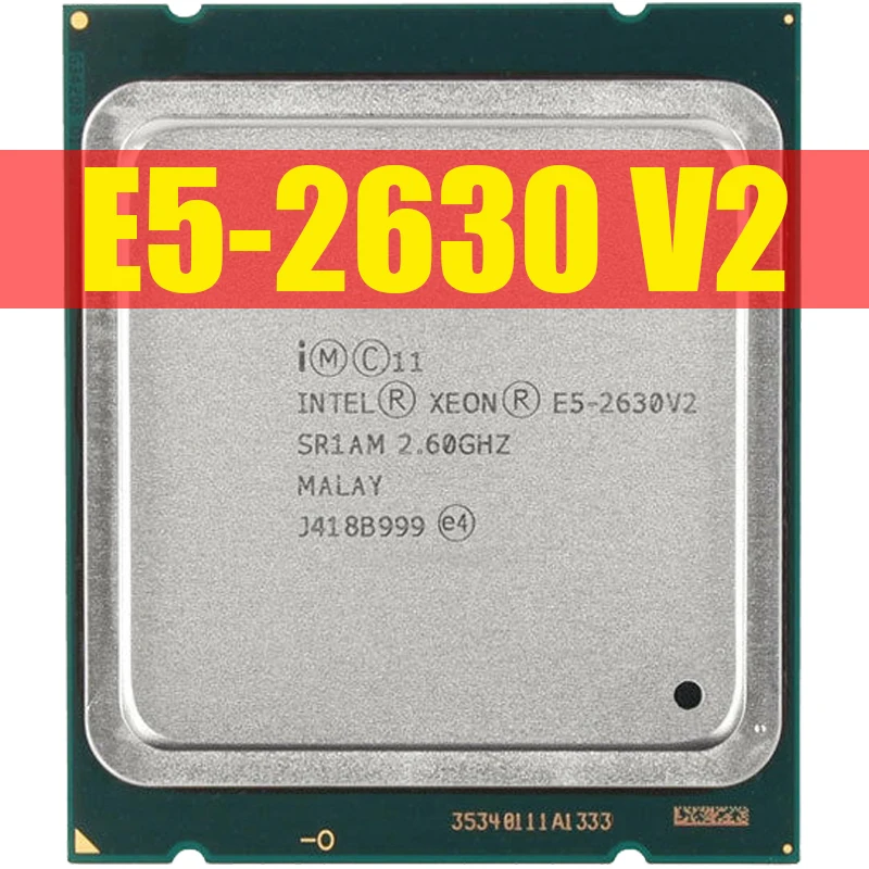 Оригинальный серверный процессор Intel Xeon E5 2630 V2 SR1AM 2 6 ГГц ядерный 15 Мб LGA2011 Стандартный ЦПУ 100% нормально