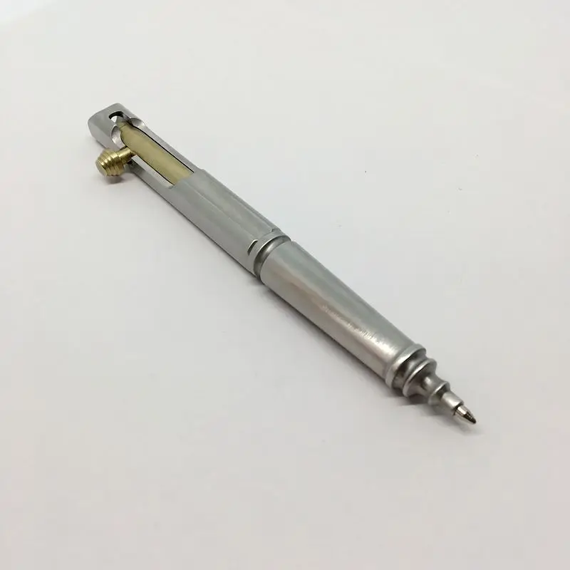 Нержавеющая Сталь Шариковая ручка EDC креативный Ретро болт тип тактическая ручка