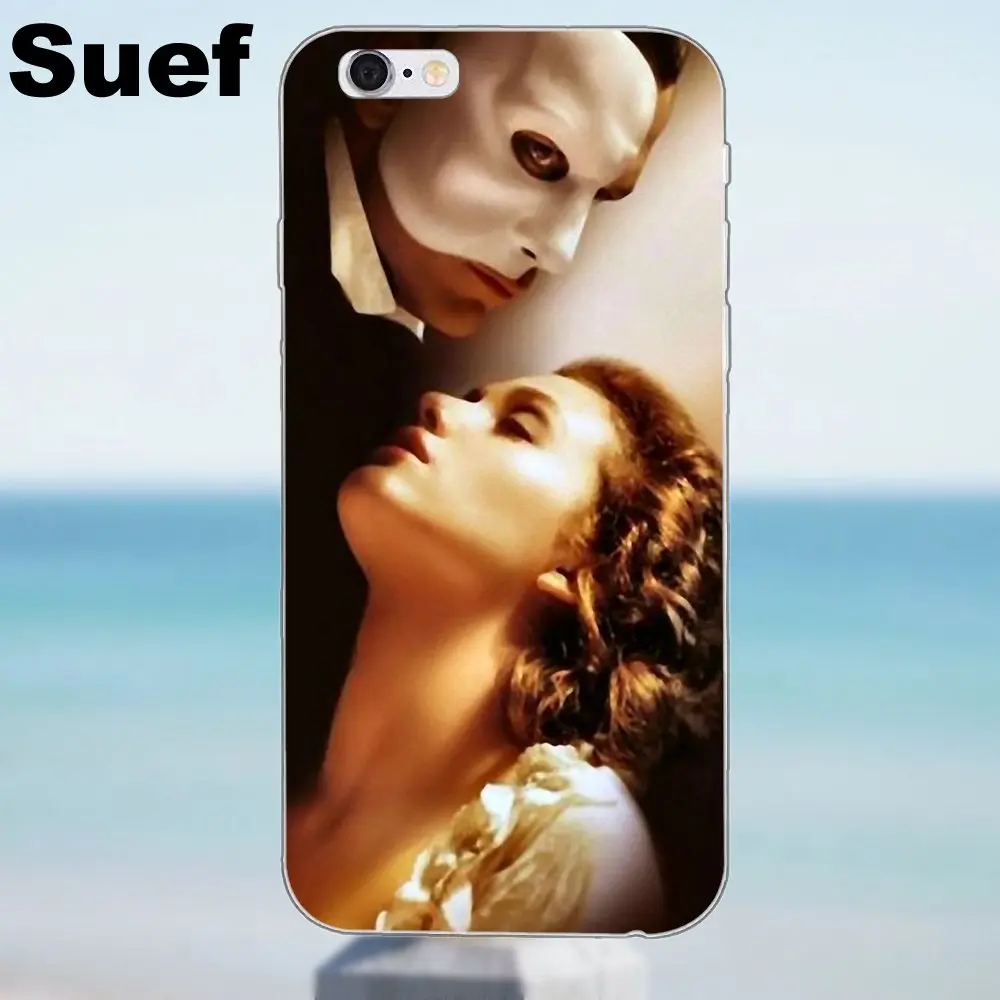 Suef TPU Live Love телефон для iPhone X 4 4S 5 5S 5C SE 6 6S 7 8 Plus Galaxy A3 A5 J1 J3 J5 J7 2016 2017 Phantom Of The Opera|for