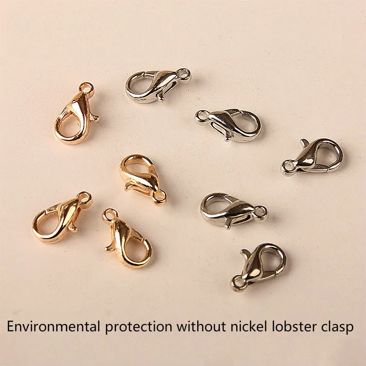 DIY jewelry 10 * 6 metal lobster clasp alloy necklace beaded bracelet connection buckle environmentally friendly nickel - free | Украшения