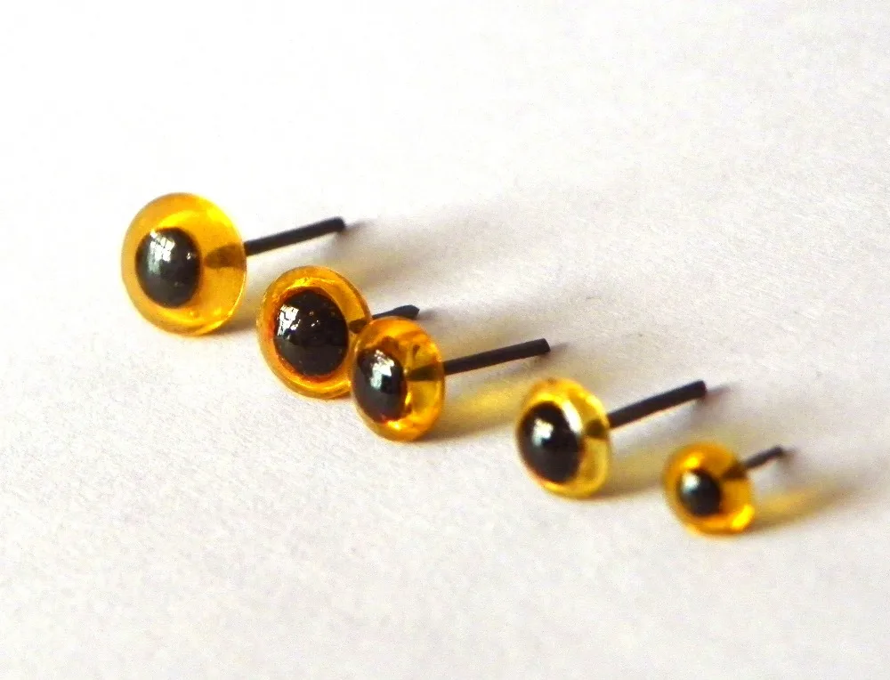 Аксессуары для кукол 4 12 мм черные фасоны|glass eyes|needle felting eyeseyes for crafting |