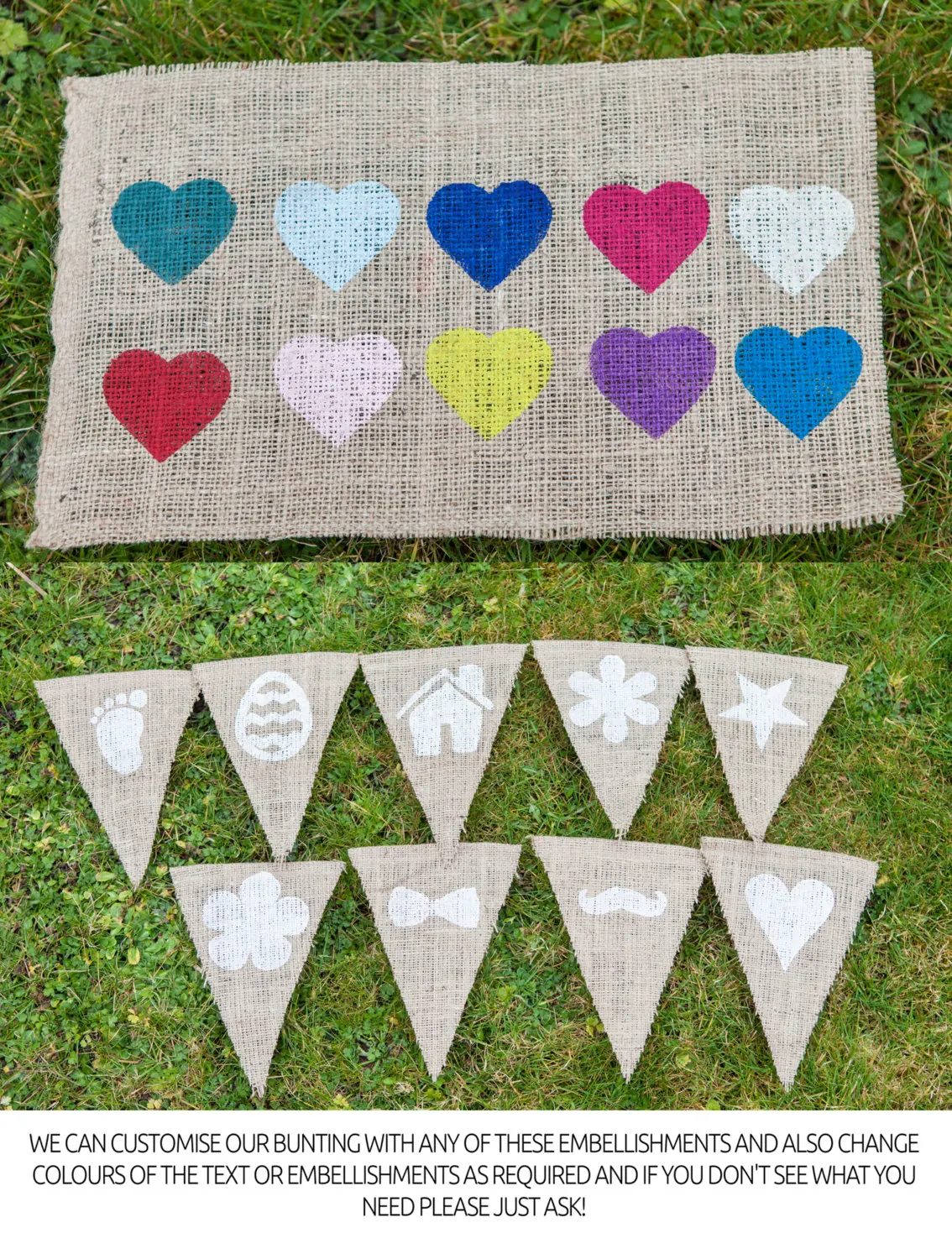 Изготовленный На Заказ брезентовые флажки персонализированные джутовые