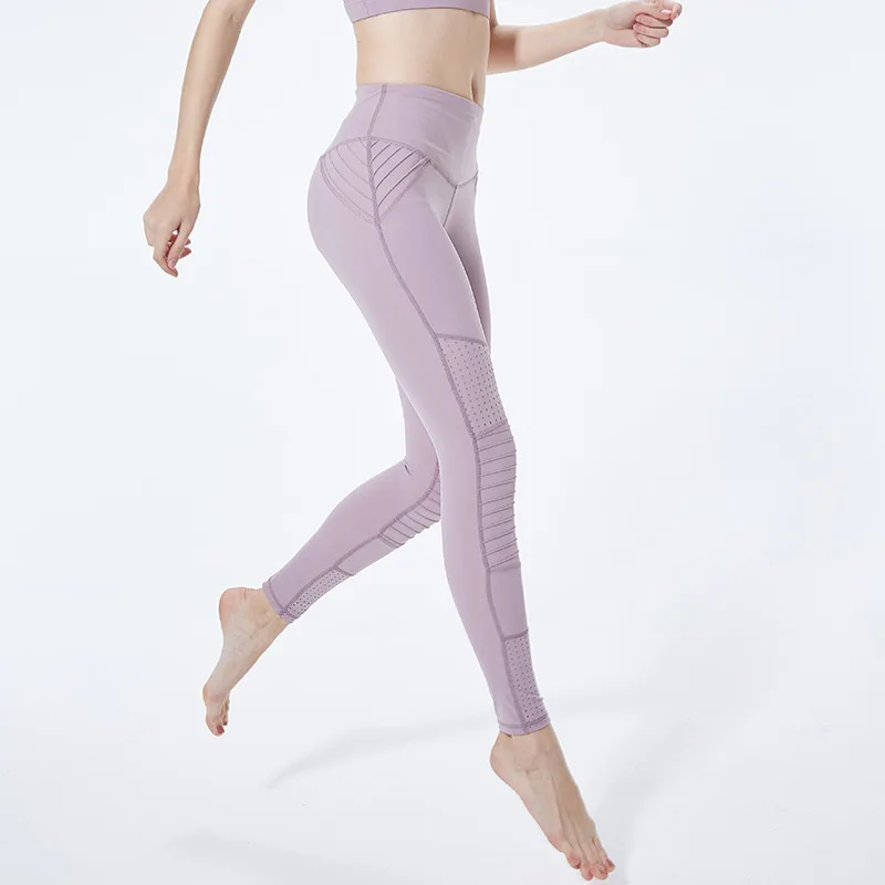 Женские обтягивающие штаны для бега фитнеса йоги с высокой талией леггинсы