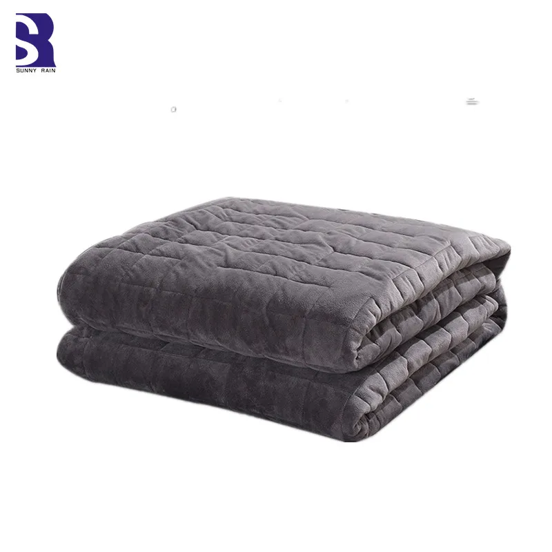 

SunnyRain 1-Piece Velvet Blanket Cover Use for Weighted Blankets Thick Duvet Cover King Size Blankets Cover