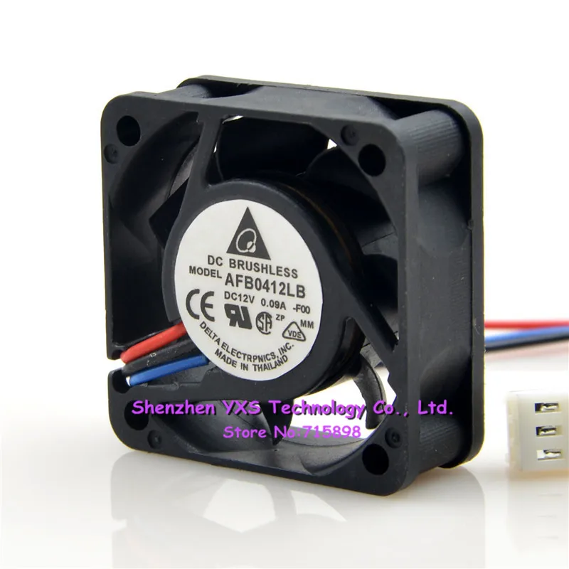AFB0412LB 4015 40*40*15 мм 4 см DC 12V 0.09A 4000 об/мин тихий вентилятор охлаждения 3 провода |