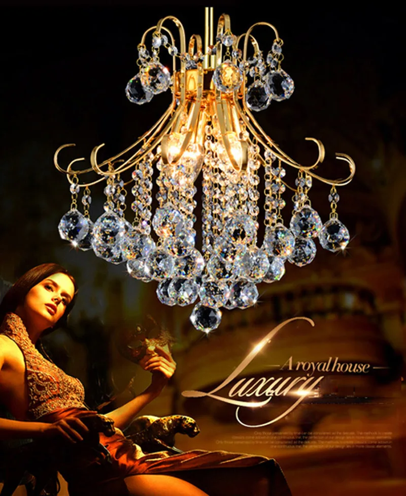 Роскошная хрустальная люстра лампа k9 Хрустальная подвеска светлая модная для