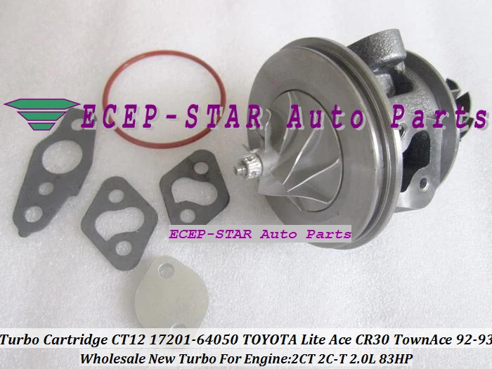 Бесплатная доставка турбо CHRA картридж CT12 17201-64050 1720164050 17201-64040 для TOYOTA Lite Ace CR30 TownAce