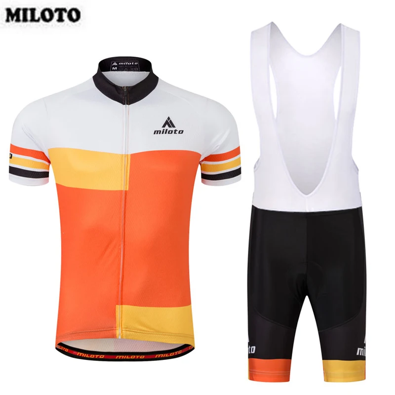 MILOTO команда мужчин Ropa Ciclismo Pro Велоспорт Джерси с коротким рукавом снаряжение для