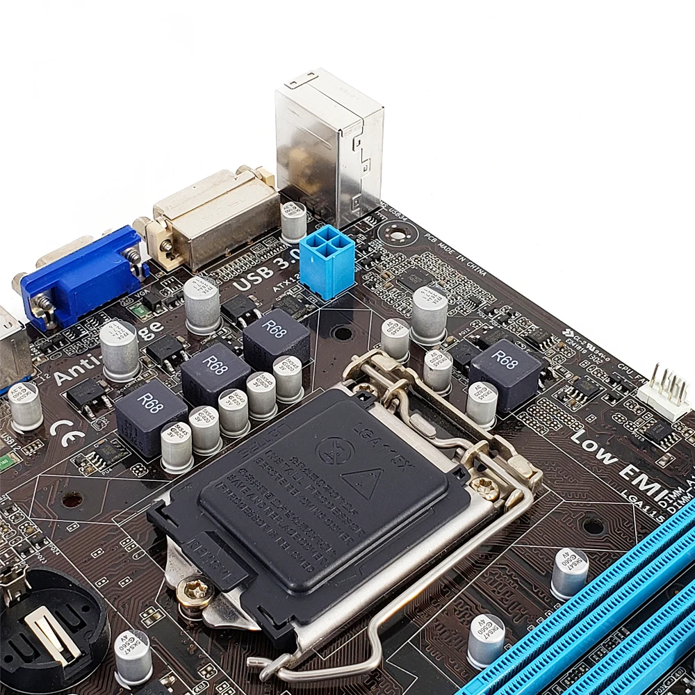 Материнская плата Asus P8B75-M LX PLUS B75 LGA 1155 для i3 i5 i7 DDR3 16G SATA3 USB3.0 DVI Micro-ATX оригинальная б/у материнская плата