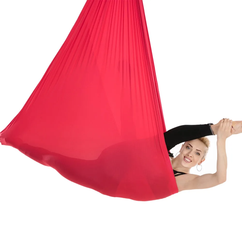 

5*2.8m Yoga Belt Anti-Gravity Yoga Hammock Swing Pilates Aerial Traction Device Body Building Fitness Equipment 16 Colors