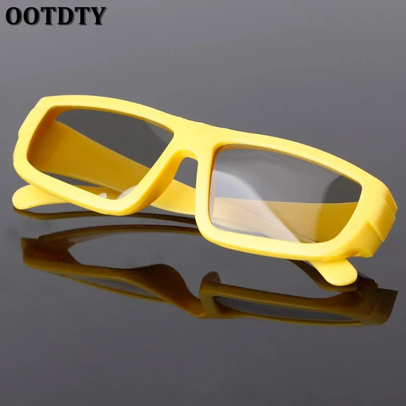 1 шт. новые OOTDTY 3D очки детские размер круглые поляризационные Пассивные 3D очки для реального D 3D ТВ кинематографический