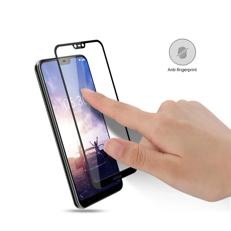 Полное покрытие закаленное стекло для Nokia X6 2018 Защитная пленка экрана 6 1 Plus TA 1099