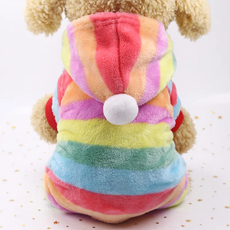 B6 Winter Soft Fleece Pet Dog Jumpsuit Clothes Warm Small Dogs Chihuahua Pug Hooded Coat Jacket Puppy Cat 4 legs Clothing Outfit | Дом и сад