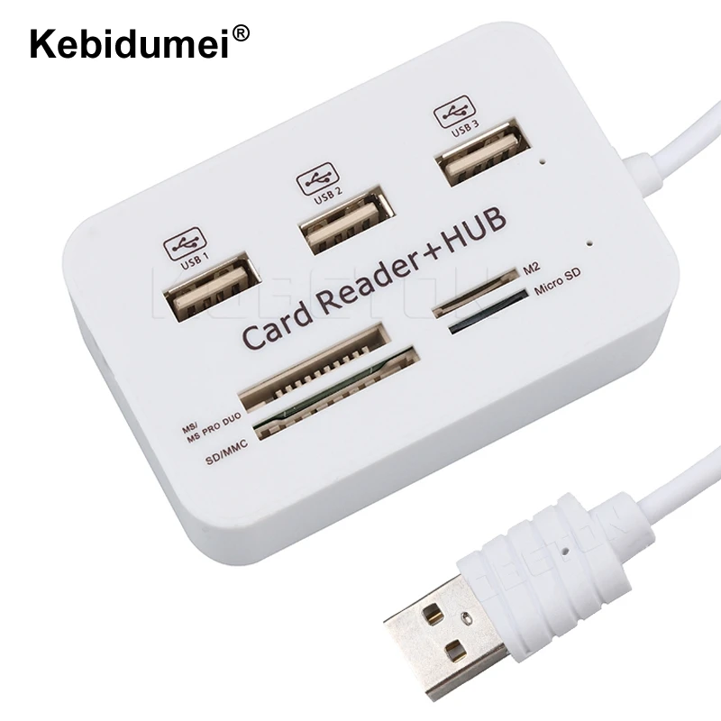 Multi USB Splitter Hub Combo All In One 3 Ports Micro 2.0 Card Reader for PC Computer Accessories High Speed | Компьютеры и офис