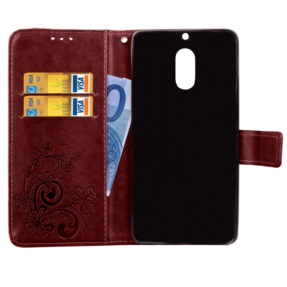 Для Nokia 6 Роскошные искусственная кожа и силиконовый чехол для Microsoft nokia 3/Lumia N930 N532