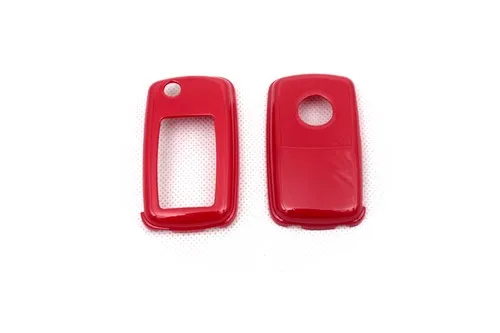 

Жесткий пластиковый Чехол для дистанционного ключа без ключа (глянцевый красный) для VW Volkswagen MK4 / MK5