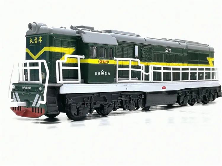 1:50 литая под давлением игрушечная модель Китай классический Dong Feng 5271 локомотив классический поезд с вытягивающимся назад звуковым светильник игрушки