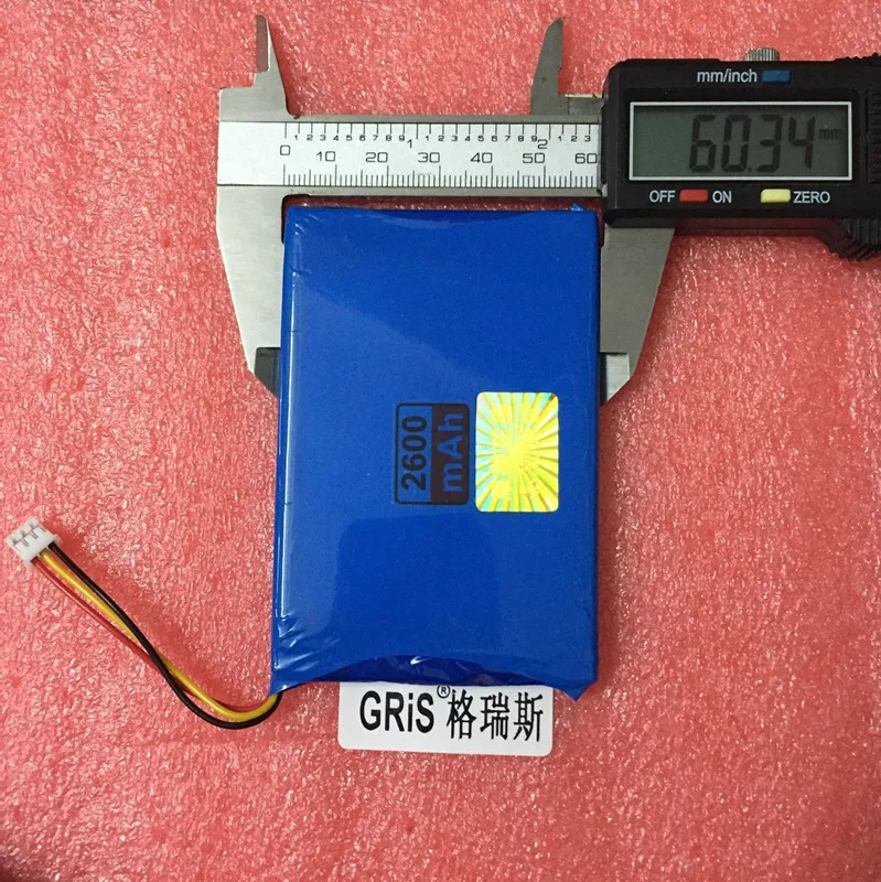7,4 V литиевая батарея 606090 706090 2600mAH игровой автомат видео портативный плеер evd/DVD три 3 провода аккумулятор литий-ионный аккумулятор