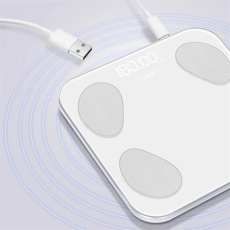 Весы с Bluetooth напольные весы для ванной умные подсветкой ИМТ вес тела 4/8 электроды
