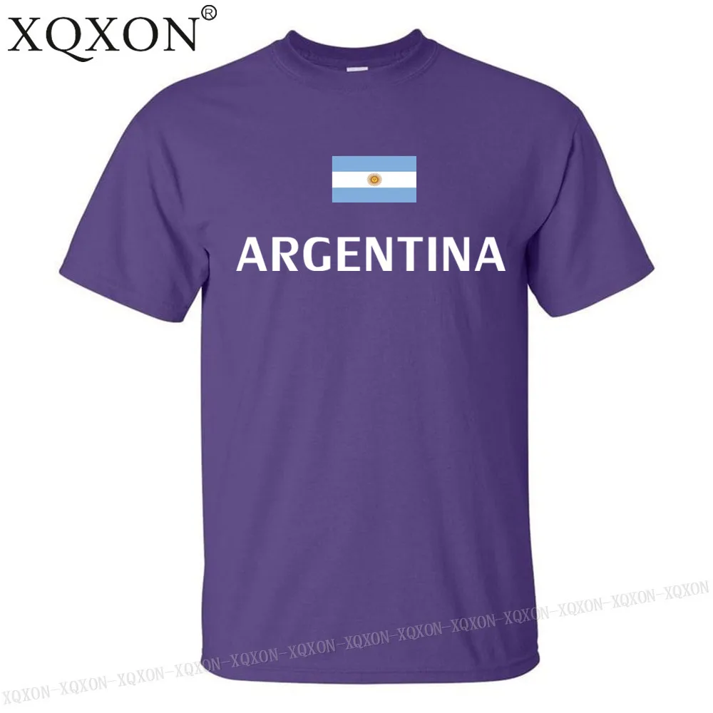 

XQXON-Argentina and flag 2018 funny design men t shirt cotton summer t-shirt tops tee K149