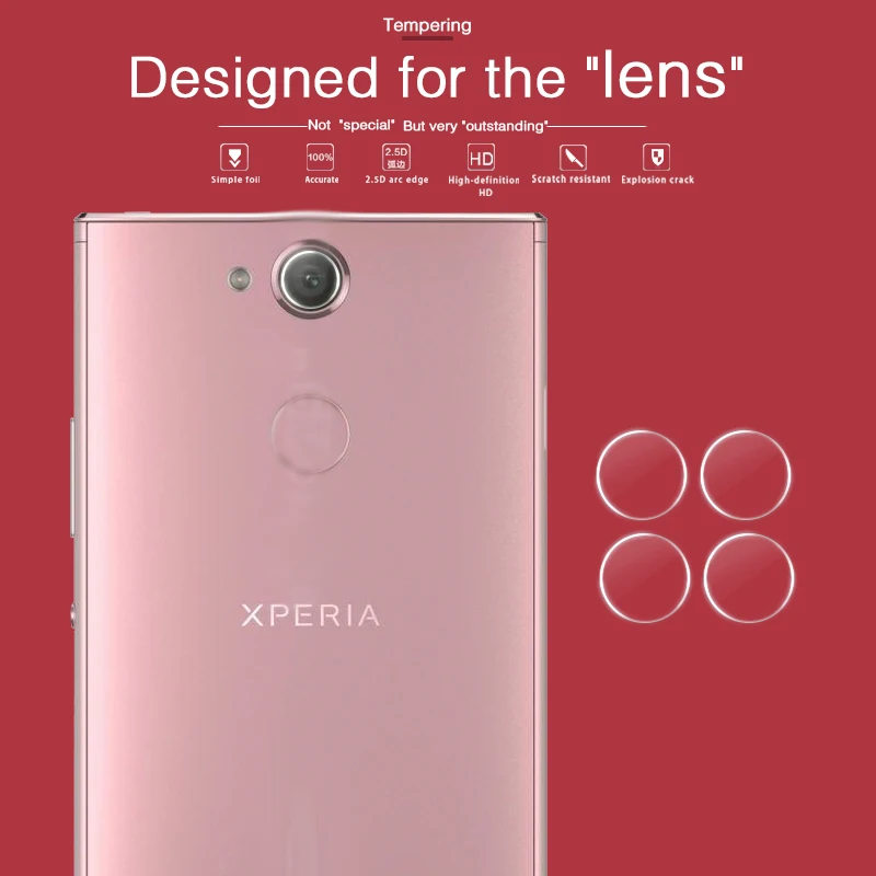 Задняя камера протектор экрана из закаленного стекла для Sony Xperia XA XA1Plus XA2 плюс