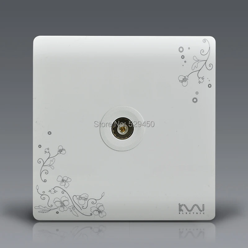 Модная настенная розетка COSWALL цвета слоновой кости с коротким художественным