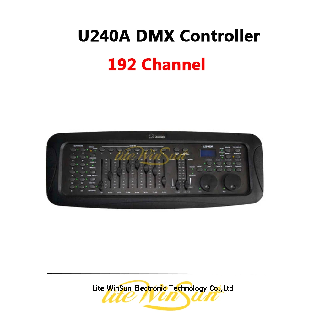 DMX 240A контроллер 192 каналов U Disk USB поддержка MIDI затемнение консоль для DJ Disco|Эффект