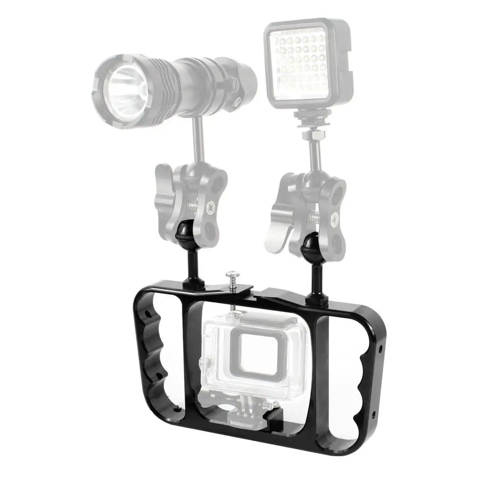 Алюминиевый кронштейн для подводной съемки для GoPro Hero 7 6 5 4/3+/3/2/экшн-камеры аксессуары для дайвинга