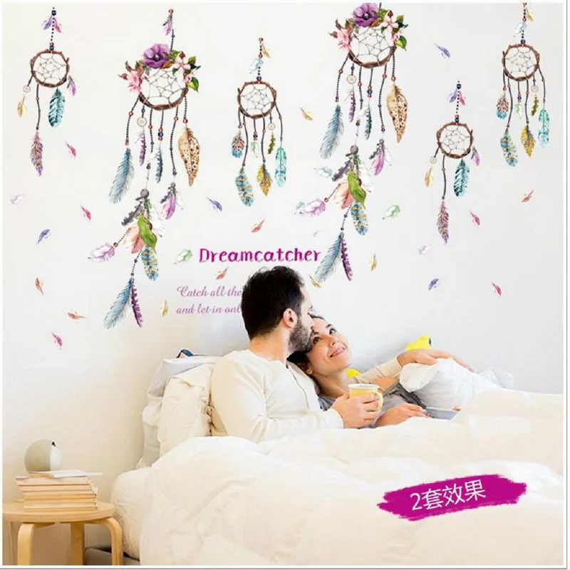 3 шт./компл. &quotмечта-ловить-Net&quot ПВХ Наклейки на стену гостиной Спальня стены