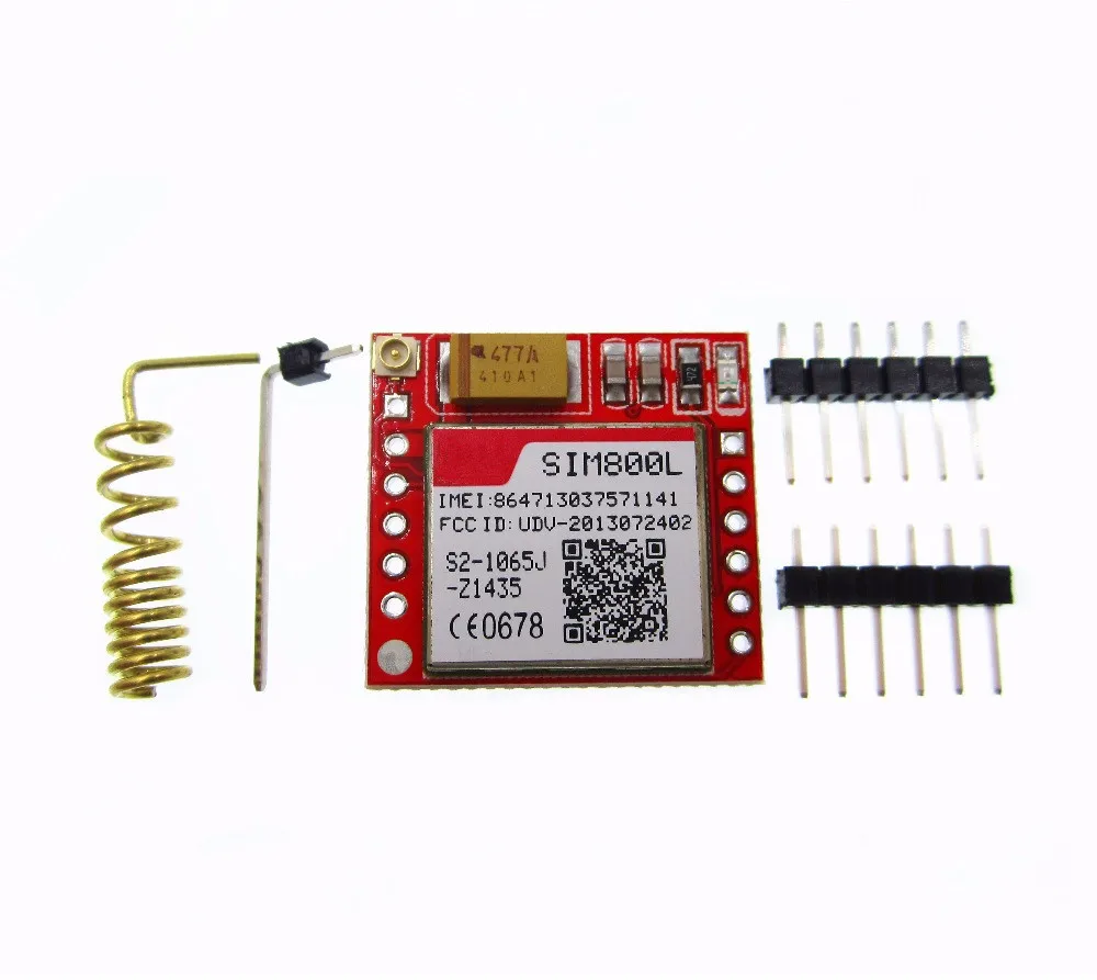 Наименьший SIM800L GPRS GSM модуль карта Micro SIM Core плата четырехдиапазонный TTL