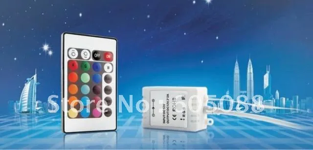 24 клавишный rgb Беспроводной светодиодный инфракрасный контроллер DC12v общий анод