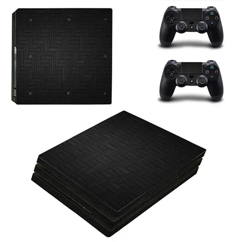 Чистый белый черный PS4 Pro Кожа Наклейка для sony PS4 playstation 4 Pro консоль и 2 контроллера кожи наклейка s винил - Цвет: YSP4P-1355