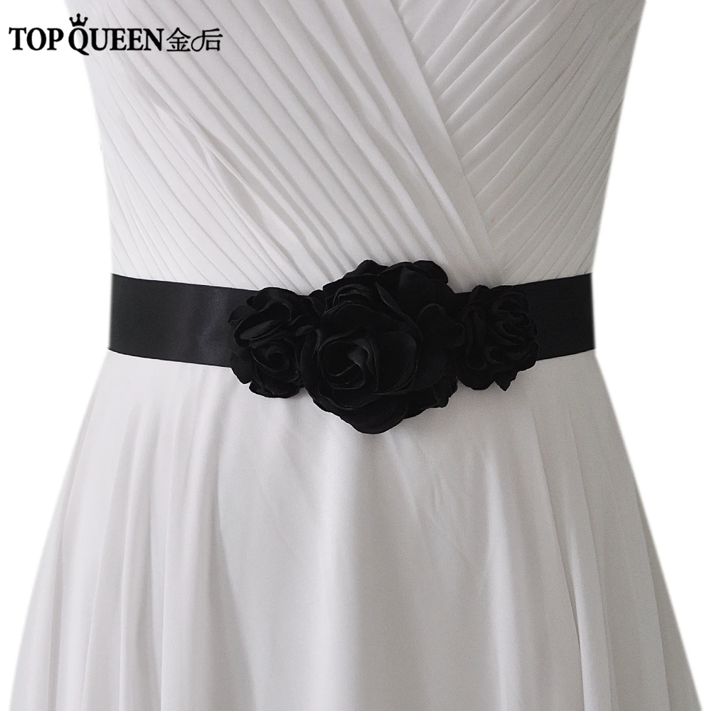 TOPQUEEN S226 женский свадебный пояс, кушак невеста, свадебный цветок пояс к свадебному платью свадебный цветок пояс семь цветов