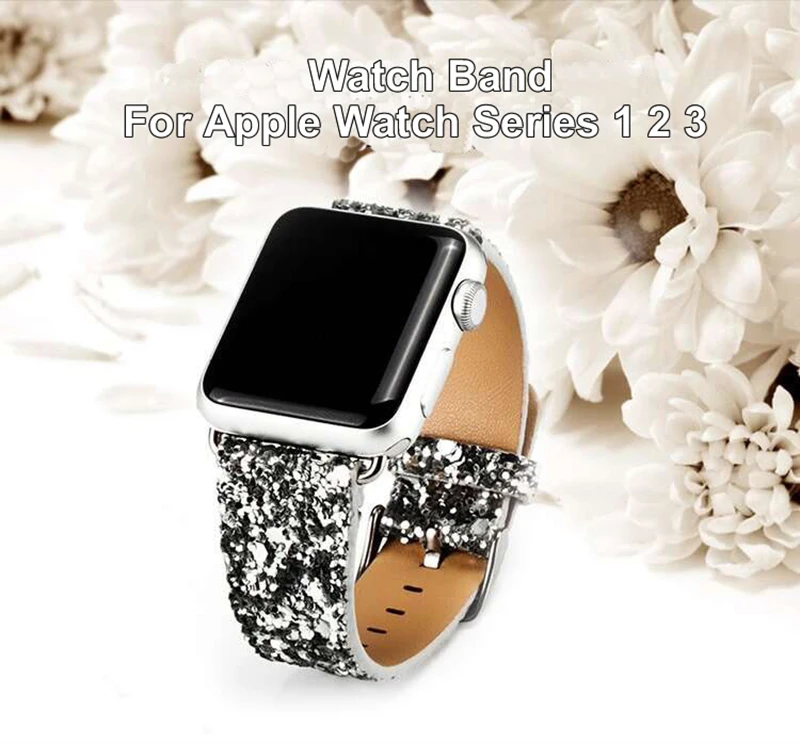 Смарт-часы с кожаным ремешком для Apple Watch 1 2 3 38-42 мм | Наручные часы