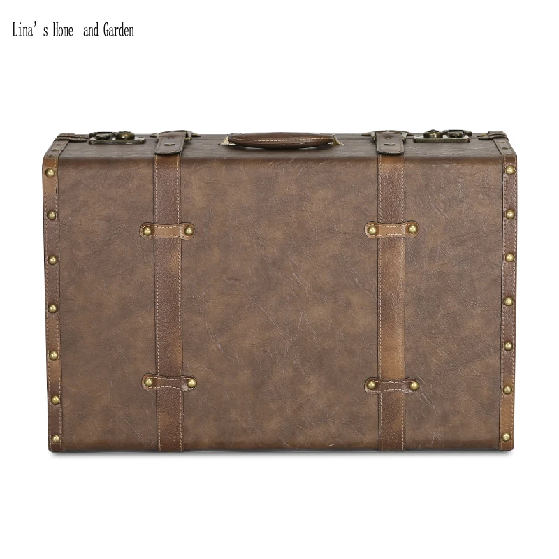 Старинный чемодан ручной работы антикварная коробка для багажника | Дом и сад