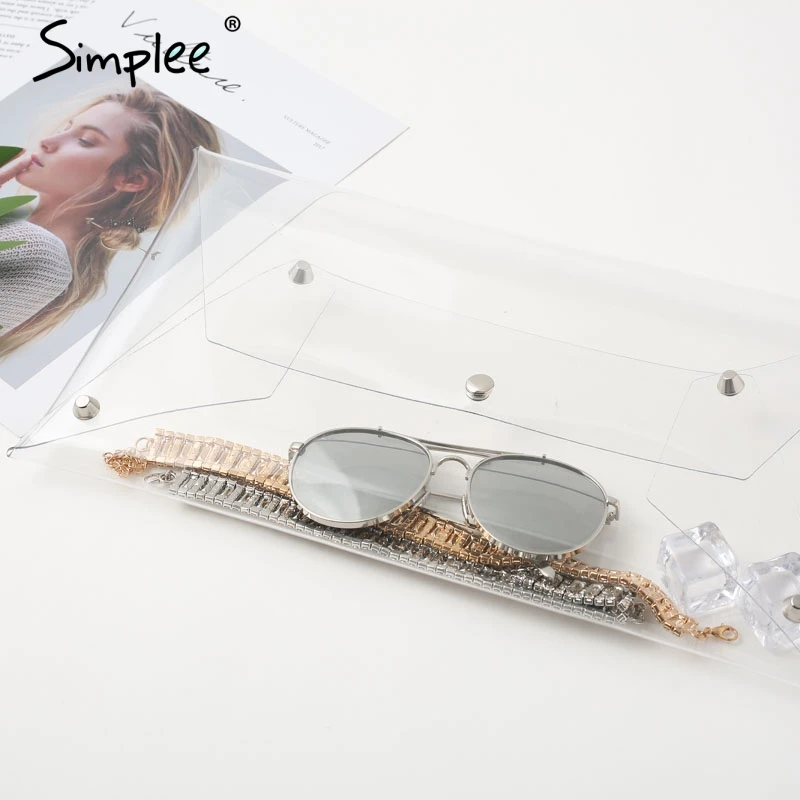 Simplee прозрачный ПВХ дорожные аксессуары женские летние пляжные