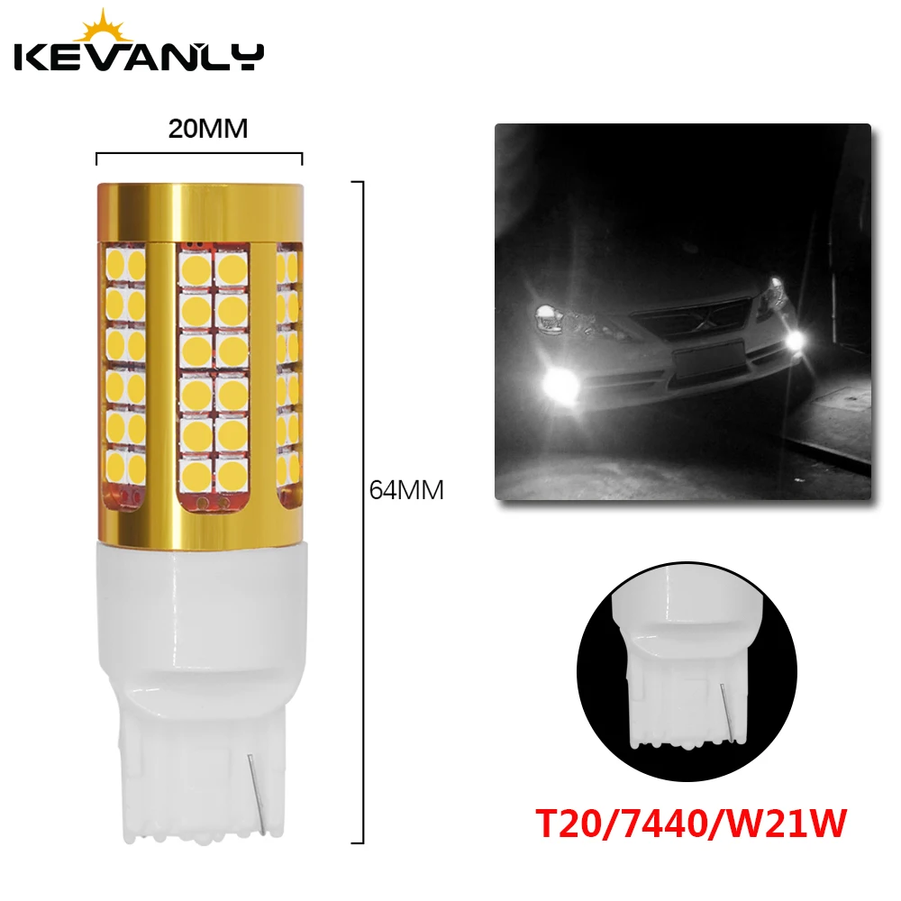 2 шт. CANBUS P21W светодиодный PY21W T20 7440 W21W BAU15S BA15S автоматического поворота светильник 3030 чипы 78 светодиодный автомобильный резервный лампы красный белый янтарь