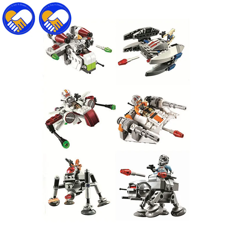 A TOY DREAM 10359-10364 Space Wars MICROFIGHTERS Republic Gunship ARC-170 Starfighter Building Blocks Compatible MOC 05011 | Игрушки и