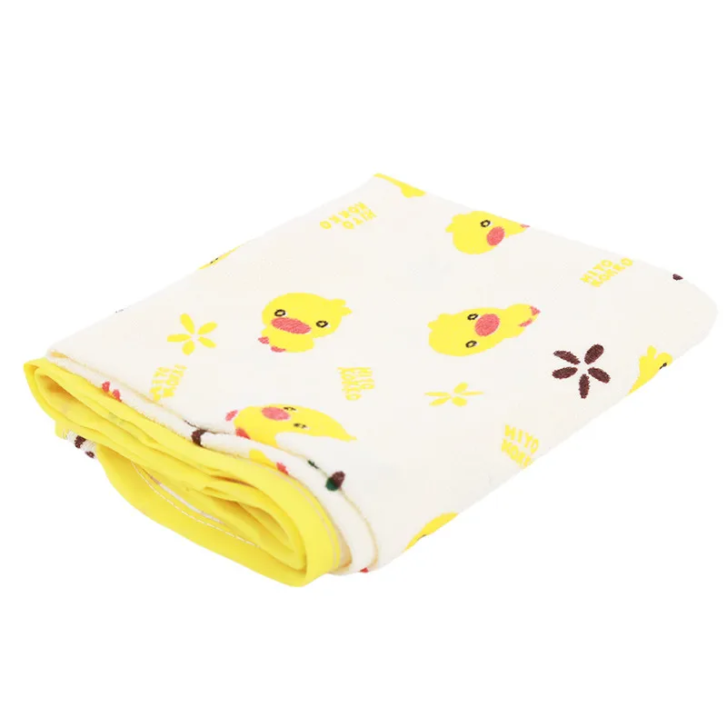 Многоразовый водонепроницаемый детский матрас из хлопка с желтой уткой